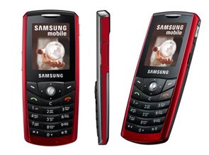   Samsung  SGH-E200 Red Black 