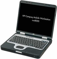  HP Compaq Evo nw8000 P-M 1600/512/40/DVD-CDRW/W