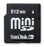   SanDisk miniSD 512 Mb
