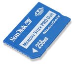   SanDisk MemoryStick Duo Pro 256 